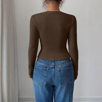 Korean Style Pleating Irregular Design Top